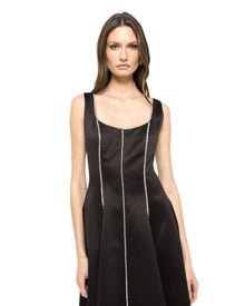 PANELLED MIDI DRESS