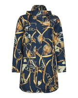 PATTERNED HOODED COAT