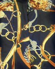 PATTERNED HOODED COAT 