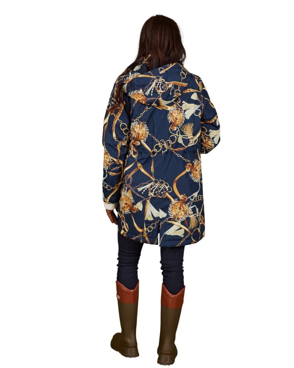 PATTERNED HOODED COAT