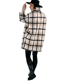 PLAID WOOL COAT