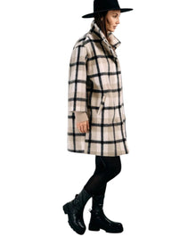 PLAID WOOL COAT
