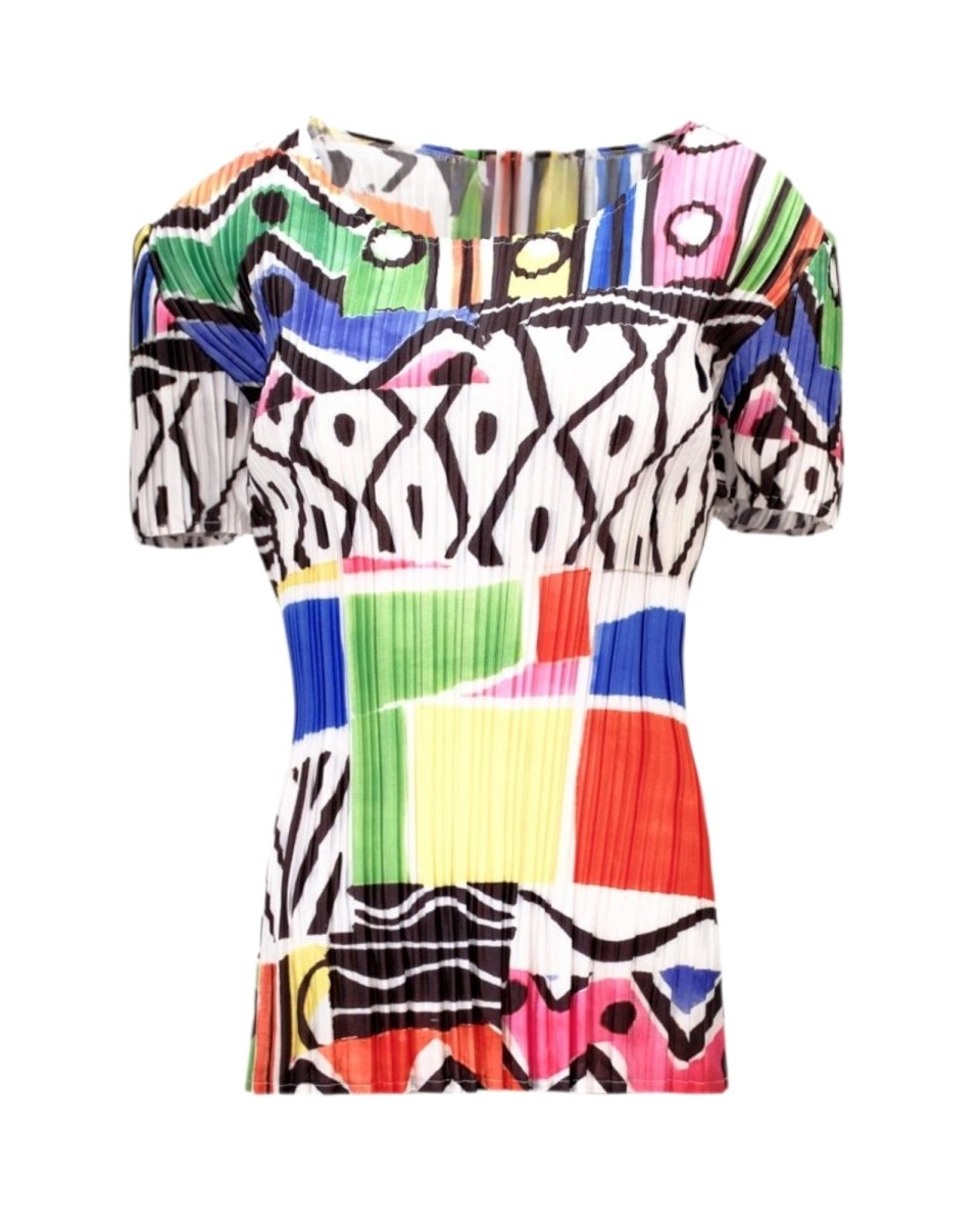 PLEATED ABSTRACT TOP - Nakhle.Ets - Tops