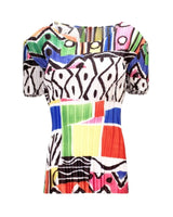 PLEATED ABSTRACT TOP