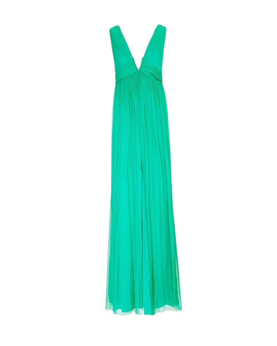 PLEATED FLOWY BACKLESS DRESS - Nakhle.Ets - Dresses