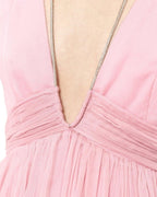 PLEATED FLOWY BACKLESS DRESS - Nakhle.Ets - Dresses