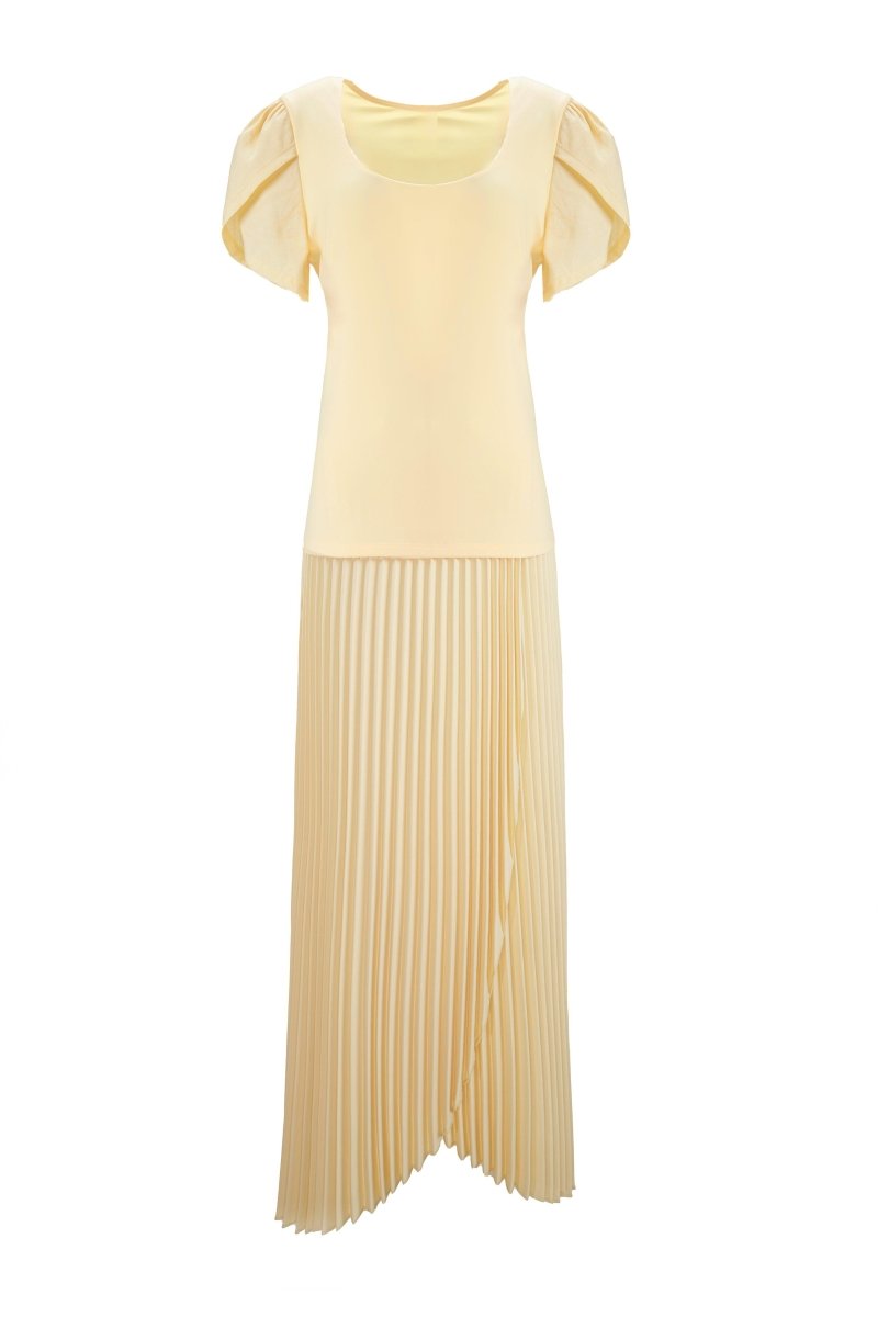 PLEATED TOP AND SKIRT TWO - PIECE SET - Nakhle.Ets - ensemble