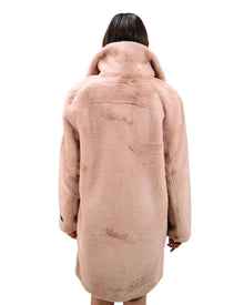 PLUSH FAUX FUR COAT
