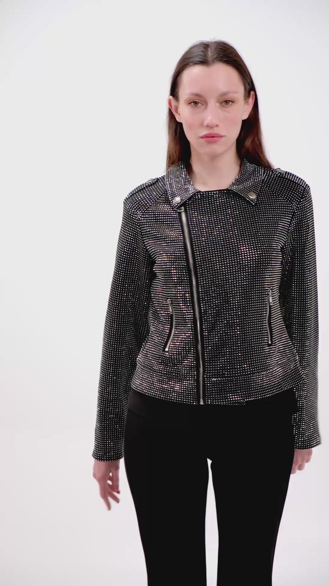 STUDDED BIKER JACKET