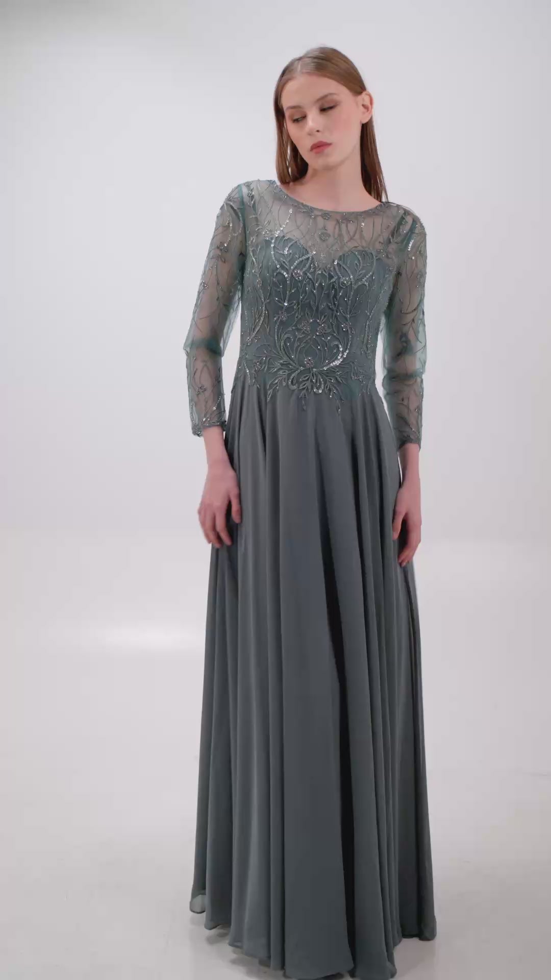 LUXURIOUS EMBROIDERED GOWN