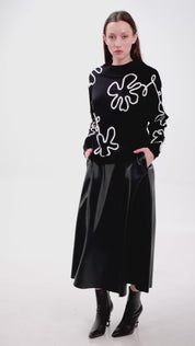 ABSTRACT EMBROIDERY SWEATER