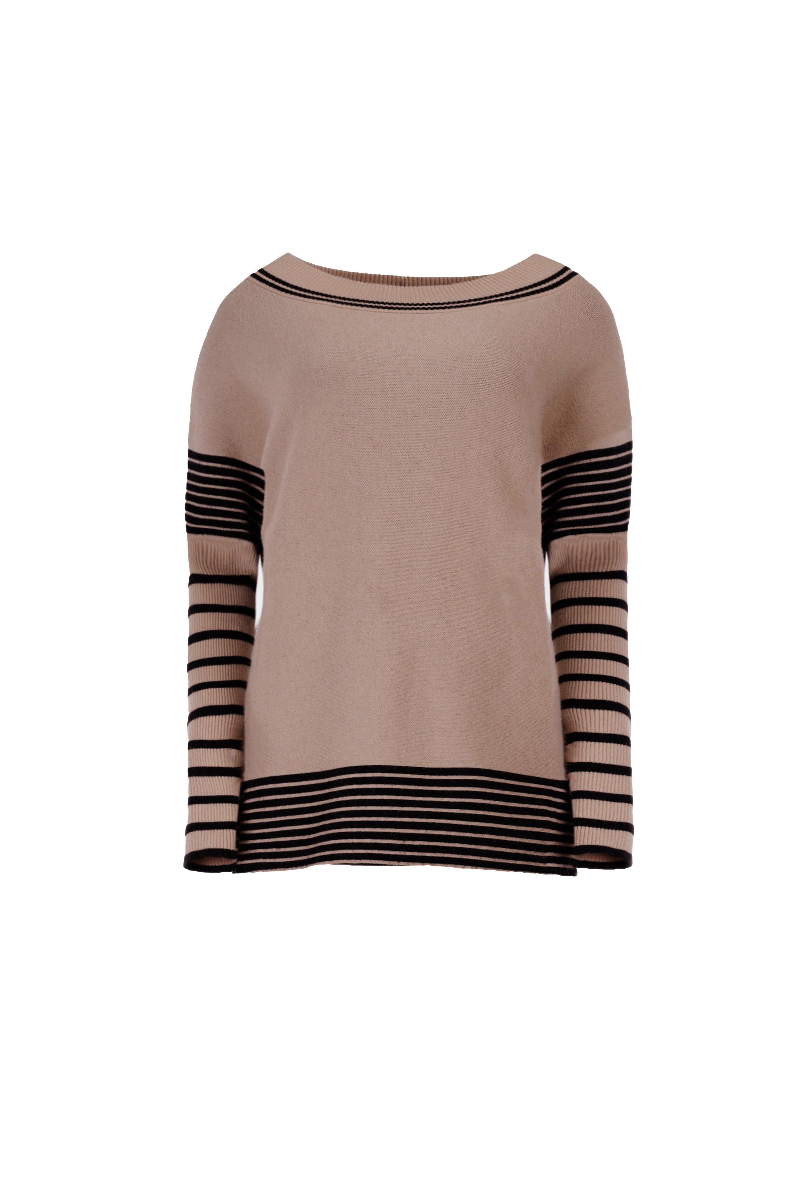 Round Neck Striped Sweater