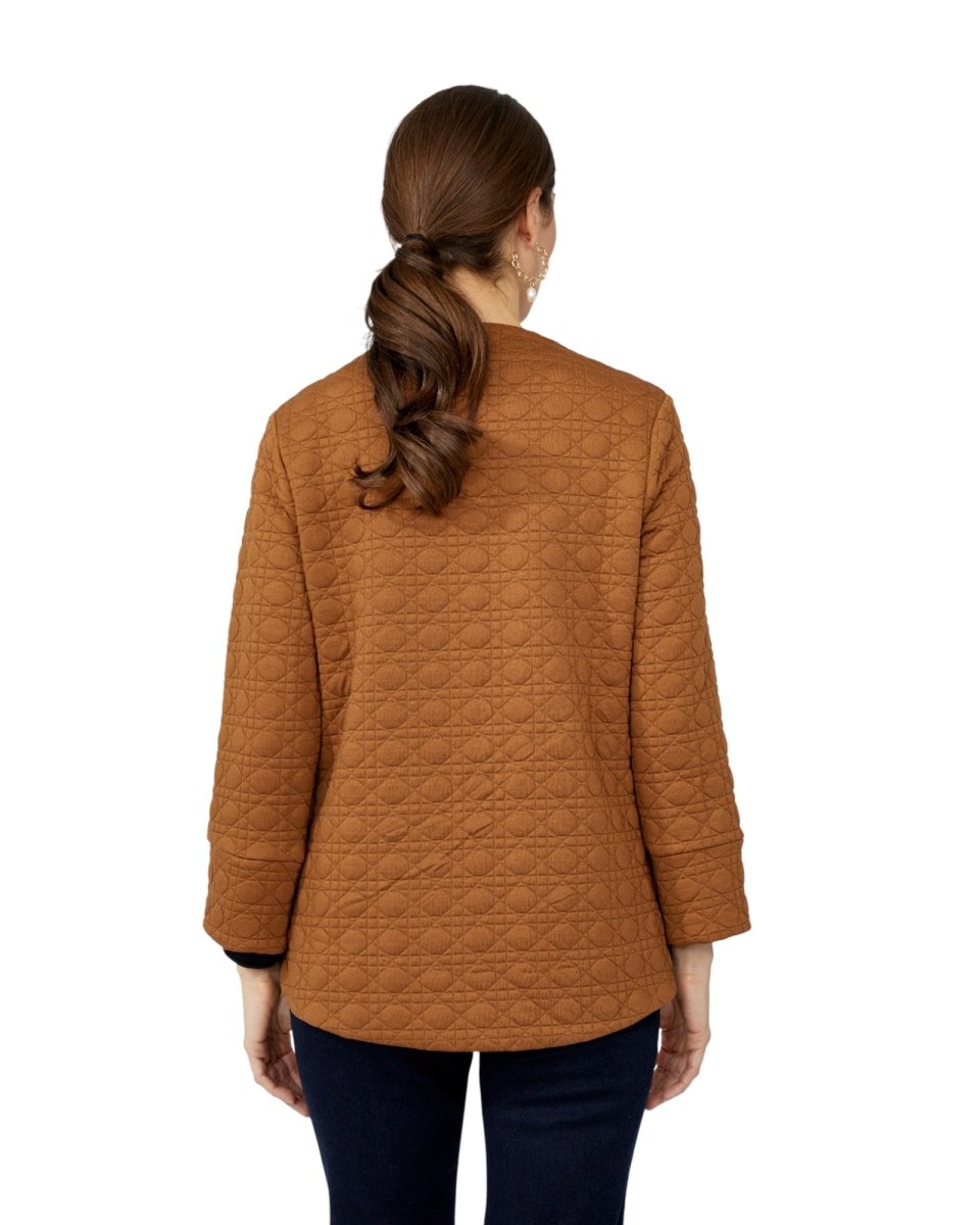 QUILTED ASYMMETRIC JACKET