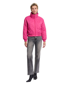 QUILTED CROPPED PUFFER JACKET