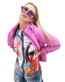 QUILTED HOODED PUFFER JACKET