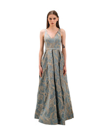REGAL BROCADE BALLGOWN