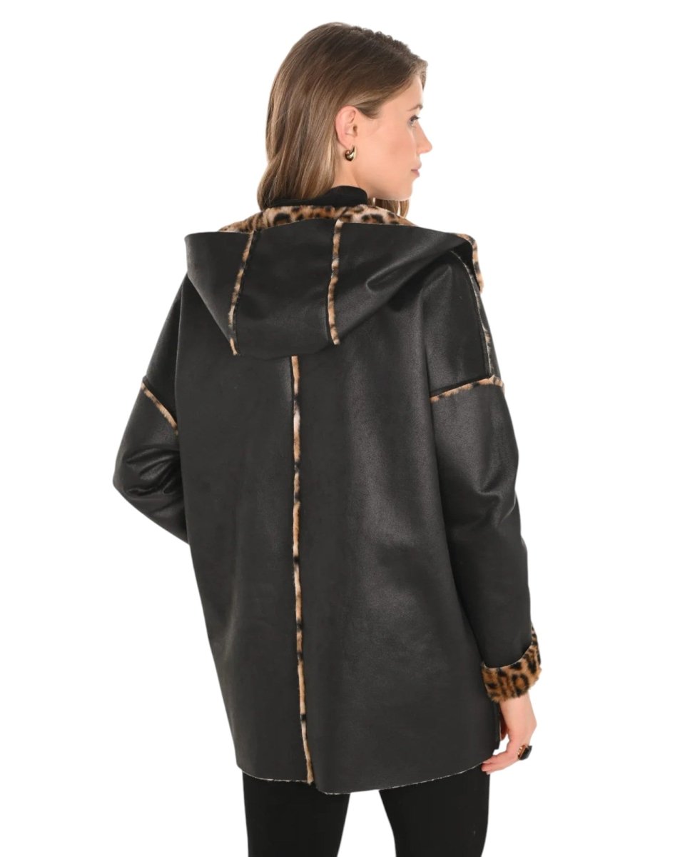REVERSIBLE LEOPARD COAT