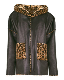 REVERSIBLE LEOPARD COAT