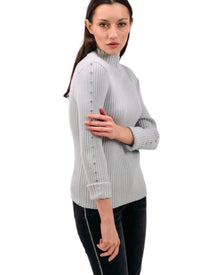 RIBBED HIGH-NECK SWEATER