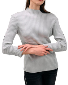 RIBBED HIGH-NECK SWEATER