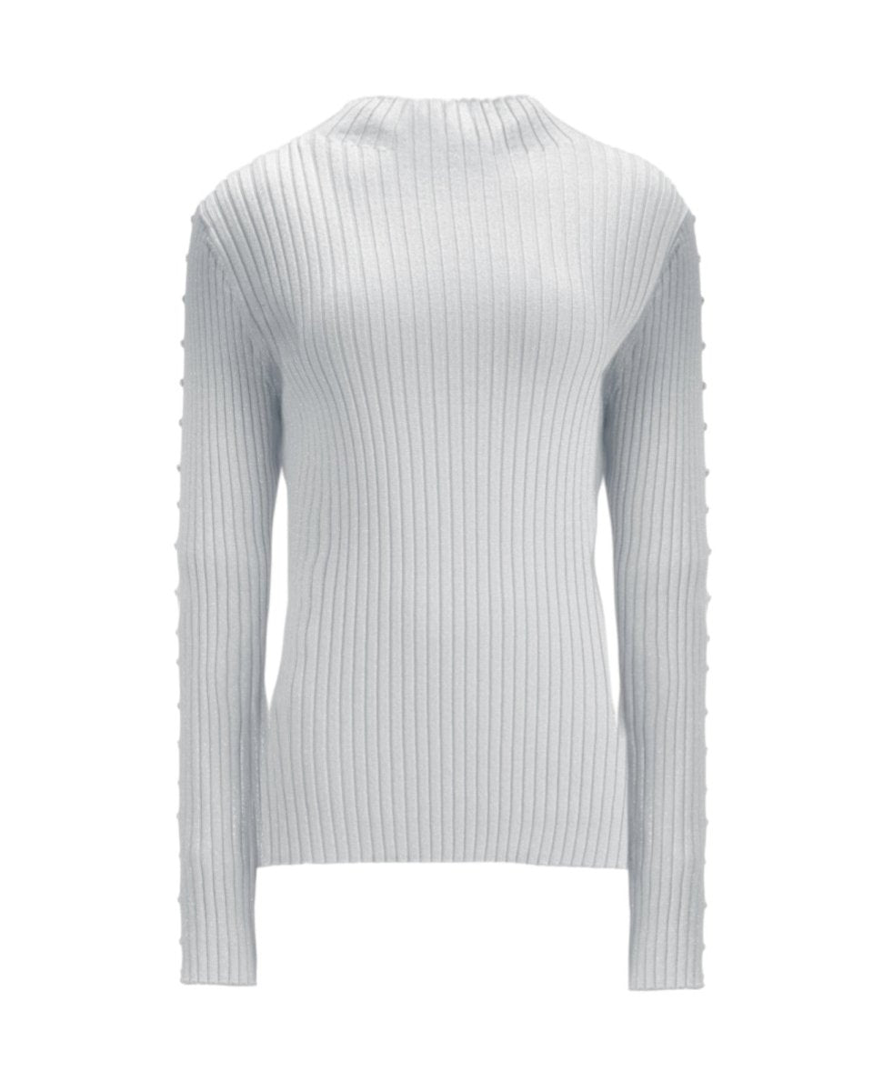 RIBBED HIGH-NECK SWEATER