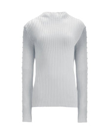 RIBBED HIGH-NECK SWEATER