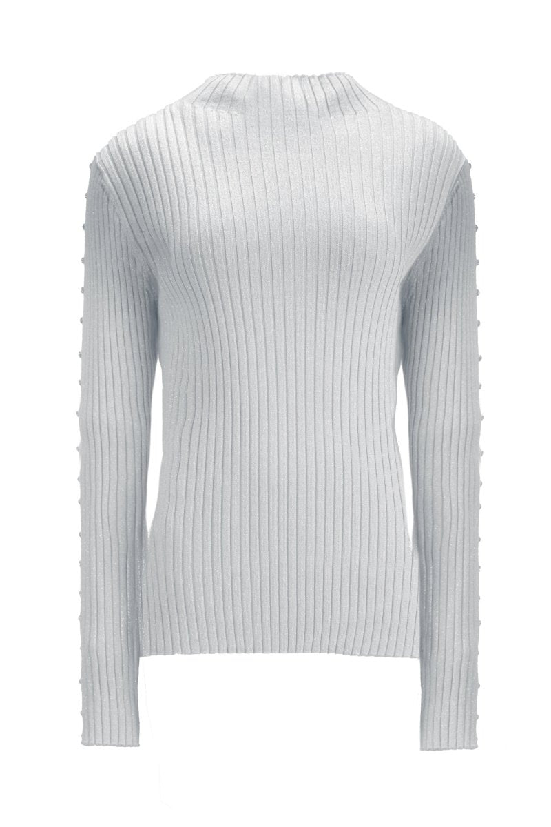 RIBBED HIGH - NECK SWEATER - Nakhle.Ets - Blouse