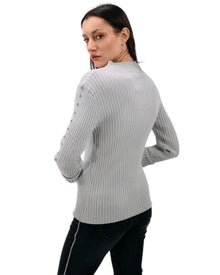 RIBBED HIGH-NECK SWEATER