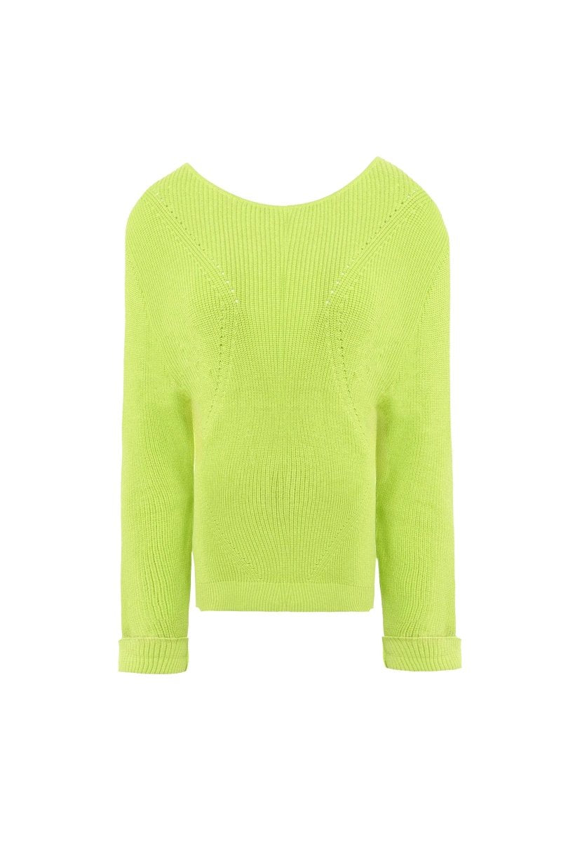 RIBBED KNIT CREW SWEATER - Nakhle.Ets - Sweaters