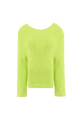 RIBBED KNIT CREW SWEATER