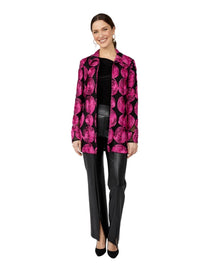 ROSE PRINT LONG JACKET