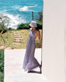 RUCHED SHIMMER EVENING GOWN