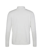 RUFFLE MOCK - NECK KNIT 