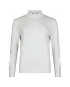 RUFFLE MOCK - NECK KNIT 