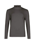 RUFFLE MOCK - NECK KNIT