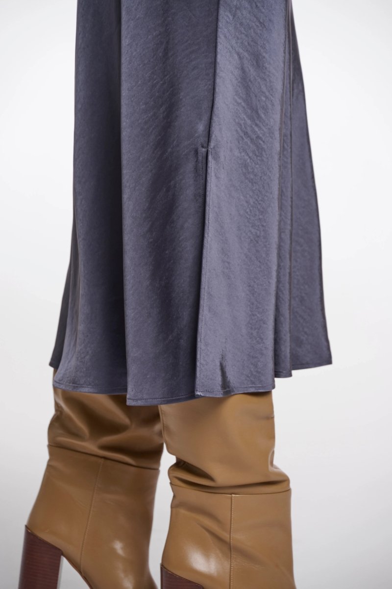 SATIN LONG SKIRT