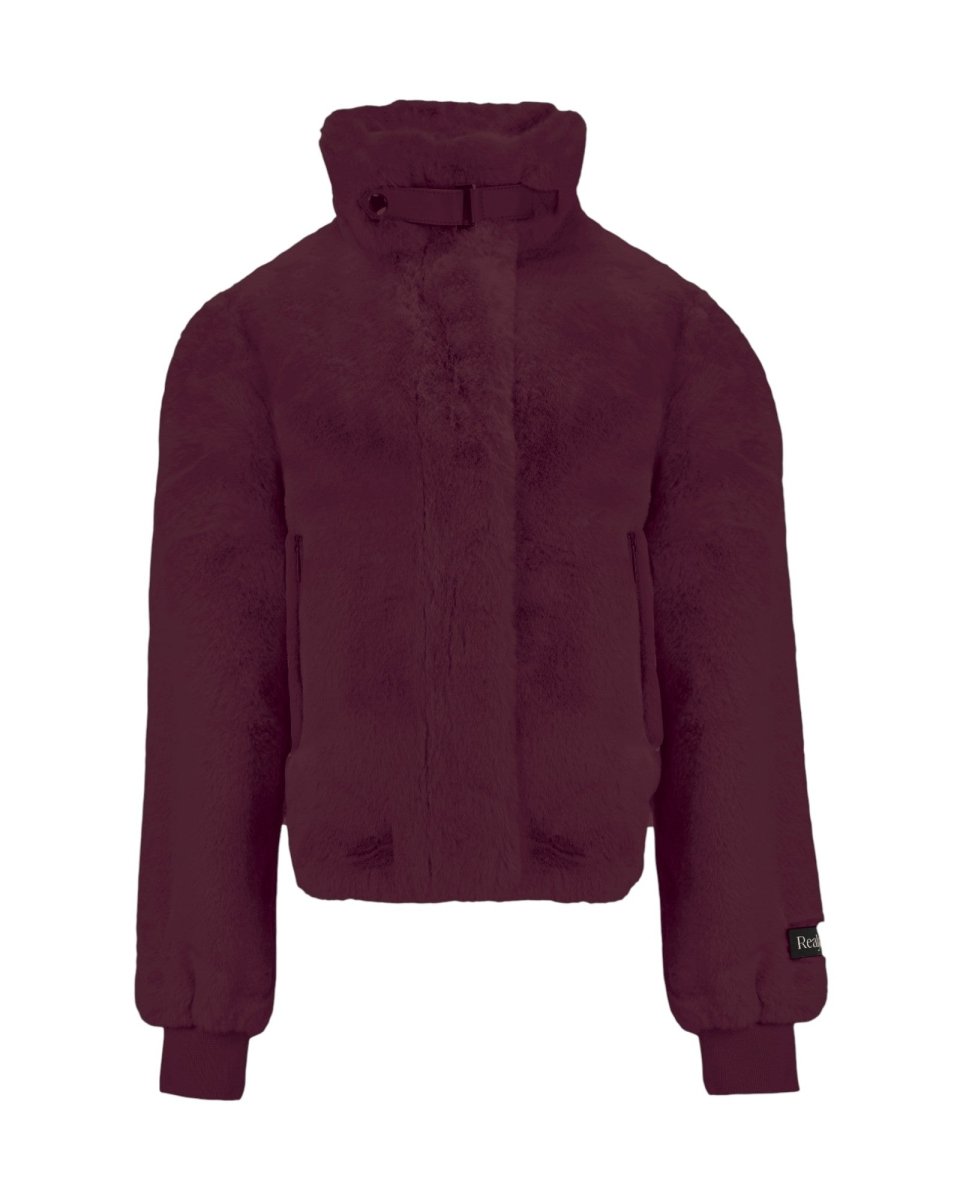 SCULPTED FAUX FUR JACKET