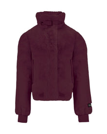 SCULPTED FAUX FUR JACKET