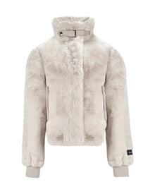 SCULPTED FAUX FUR JACKET