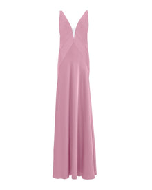 SCULPTED V-NECK GOWN