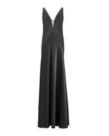SCULPTED V-NECK GOWN