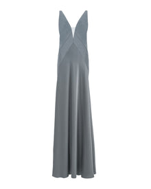 SCULPTED V-NECK GOWN