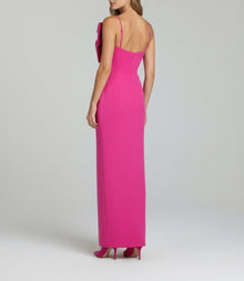 SCULPTURED BOW EVENING GOWN
