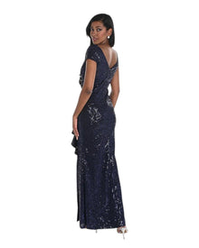 SEQUIN COLUMN GOWN