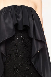 SEQUIN DRAPE GOWN - Nakhle.Ets - Dresses