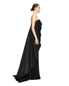 SEQUIN DRAPE GOWN