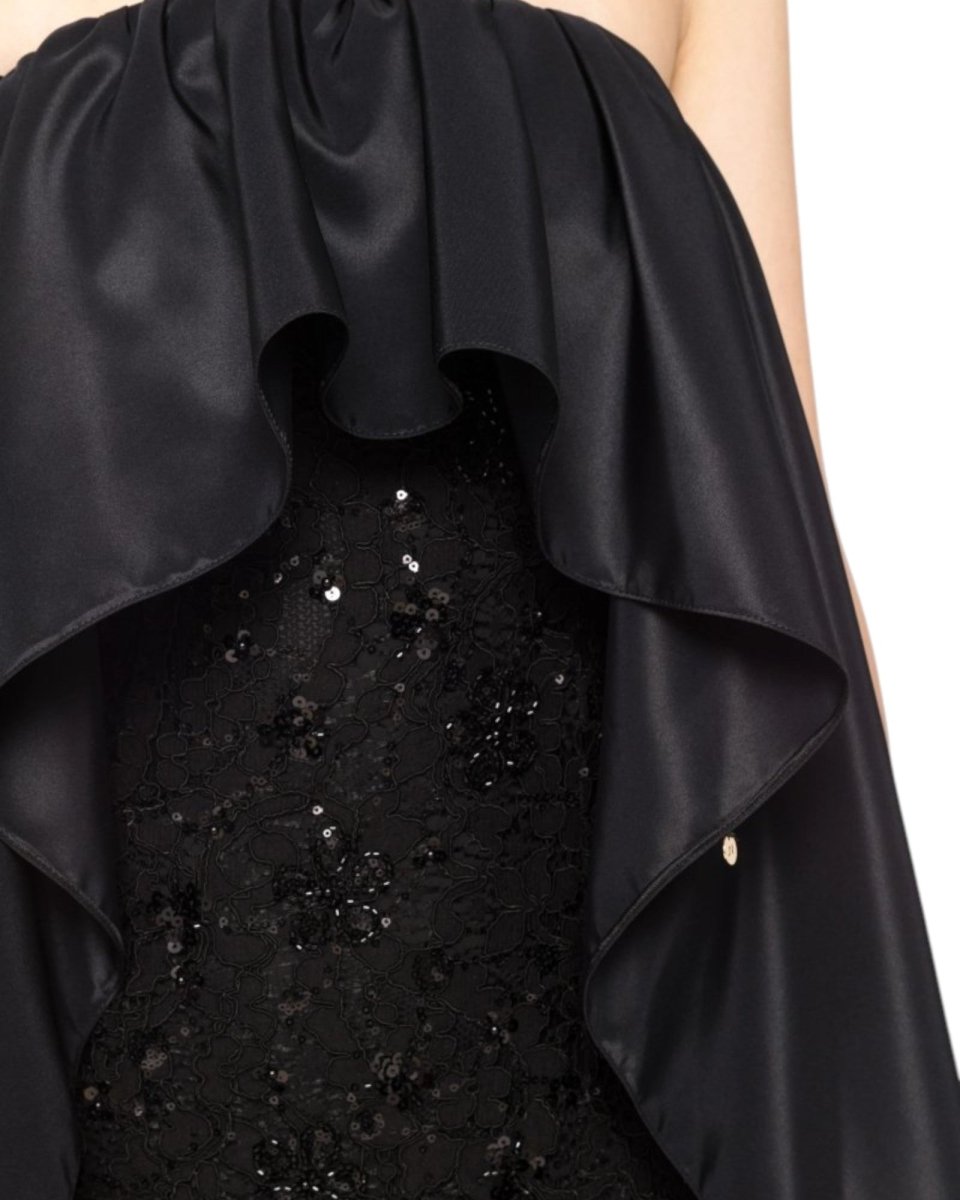SEQUIN DRAPE GOWN - Nakhle.Ets - Dresses