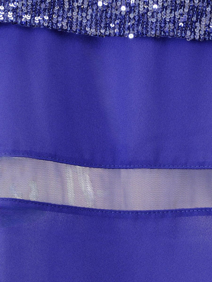 SEQUIN DRAPED CHIFFON BLOUSE - Nakhle.Ets - Blouse