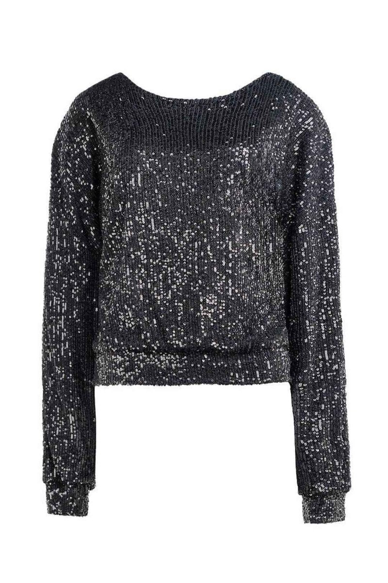 SEQUIN EMBELLISHED BLOUSE - Nakhle.Ets - Blouse