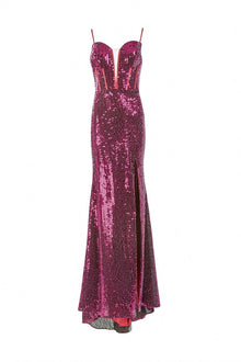 SEQUIN EVENING DRESS